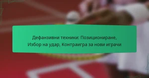 Дефанзивни техники: Позициониране, Избор на удар, Контраигра за нови играчи
