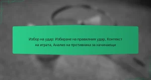 Избор на удар: Избиране на правилния удар, Контекст на играта, Анализ на противника за начинаещи