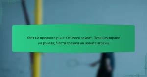 Хват на предната ръка: Основен захват, Позициониране на ръката, Чести грешки на новите играчи